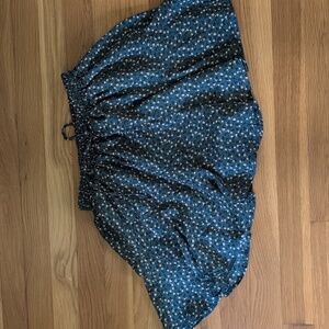 Paper Crane Navy Floral Mini Skort